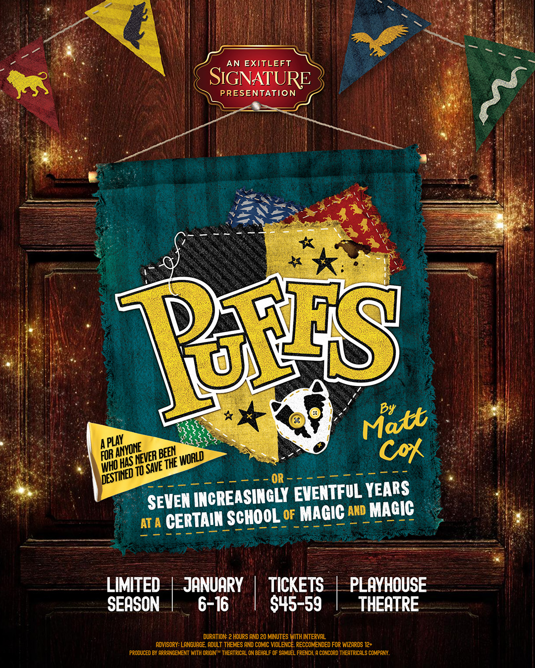 Puffs live at the Playhouse Theatre Hobart